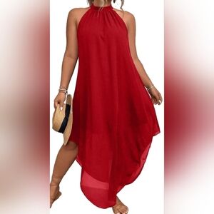 Red Halter Dress